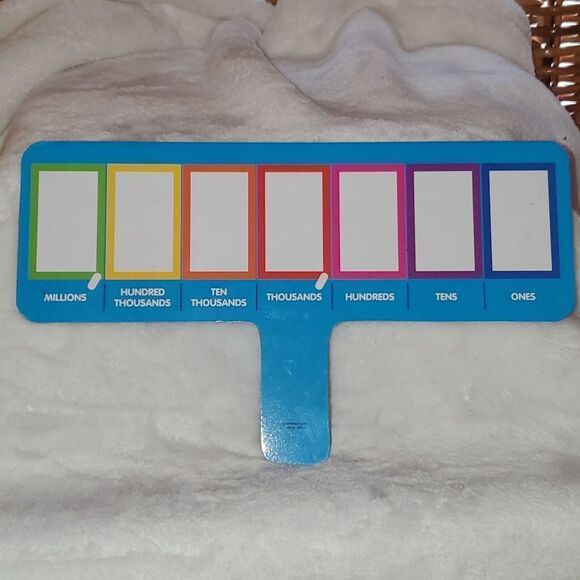 Place Value Dry Erase Paddle Set of 4 Homeschool - Picture 3 of 9